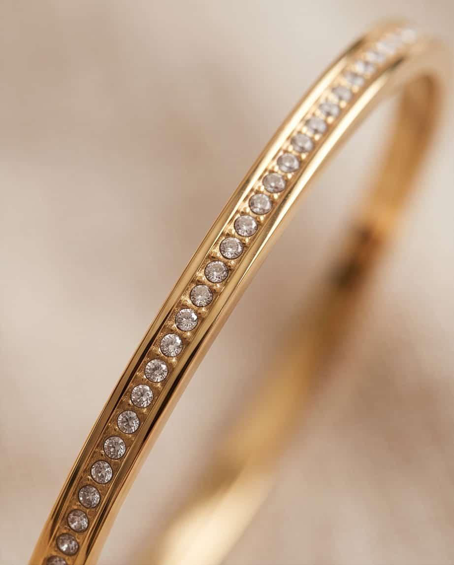 Bracciale rigido acciaio elegante