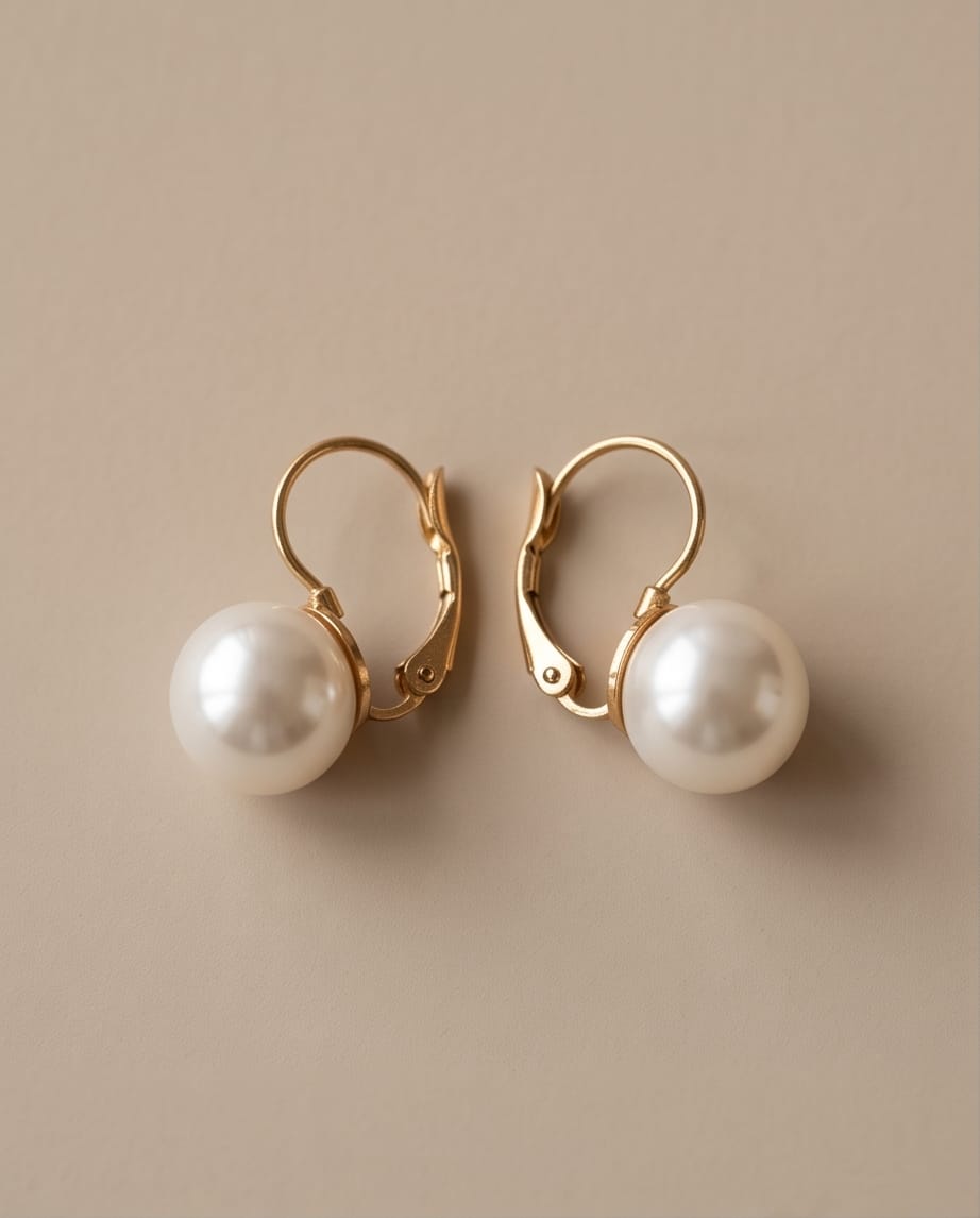 Orecchini perle acciaio 12mm