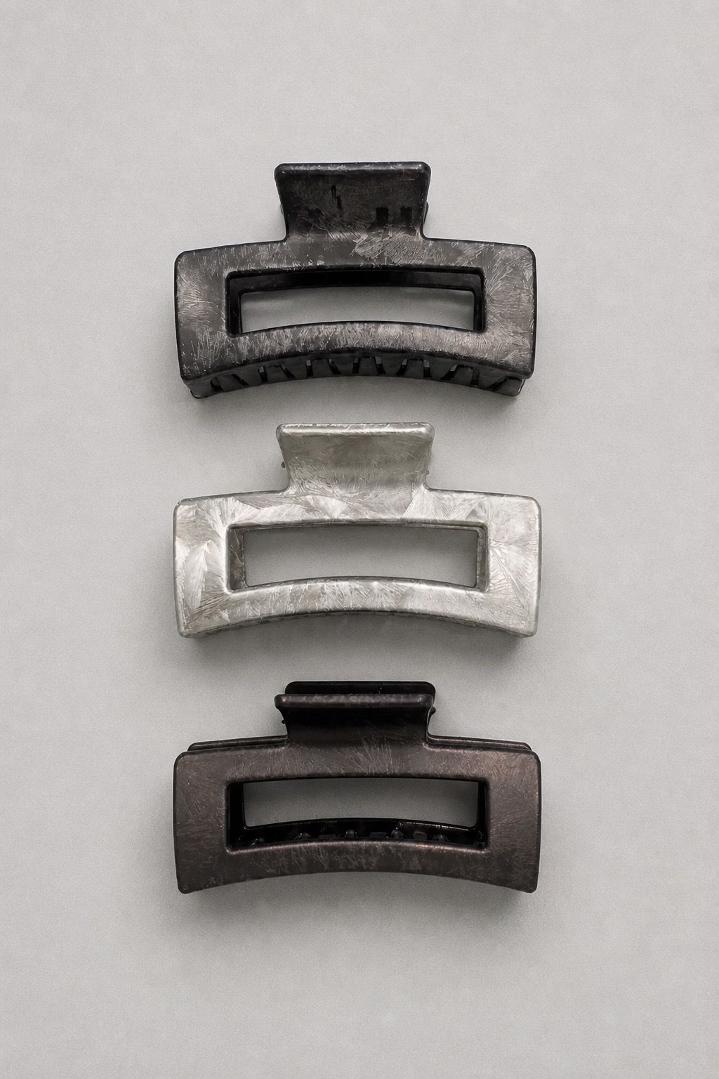 Pinza fermacapelli 12pz plastica 9cm