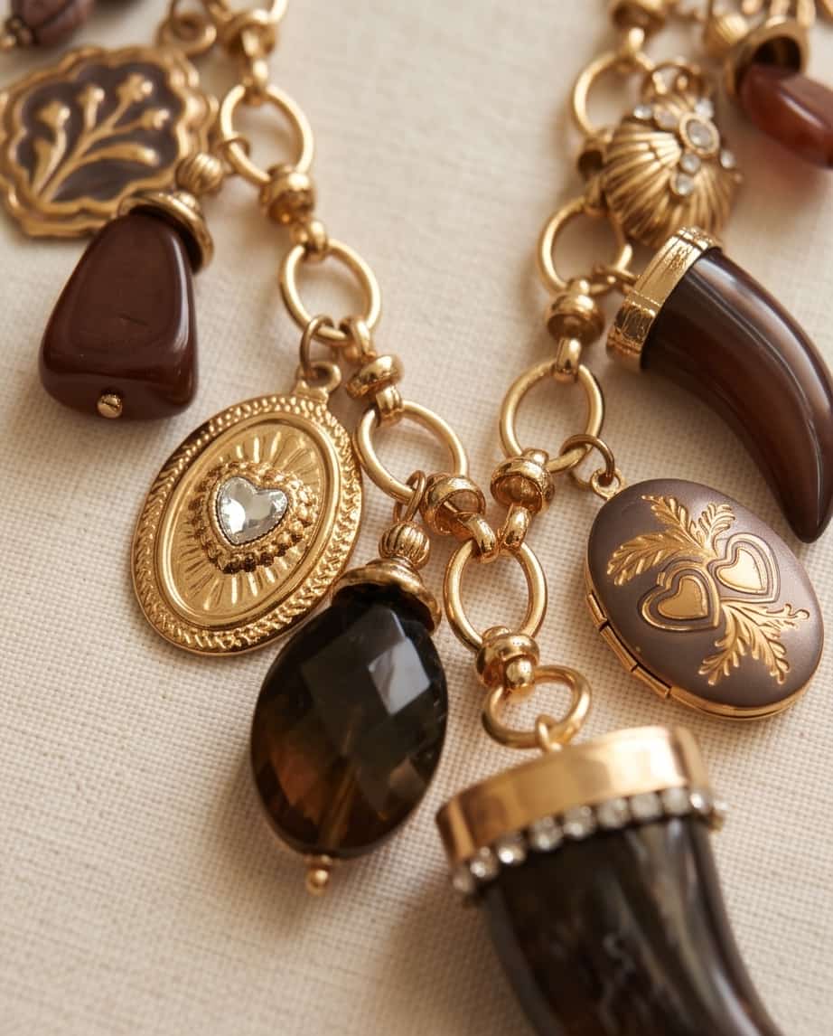 Collana regolabile acciaio corno