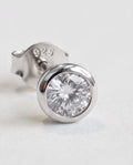 Argento 925 orecchini moissantite cipollina zircone