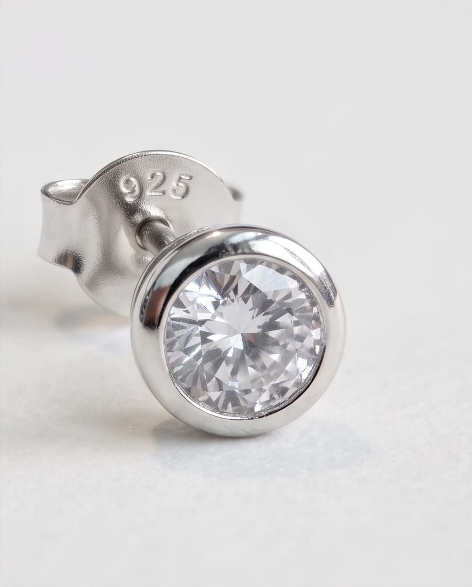 Argento 925 orecchini moissantite cipollina zircone