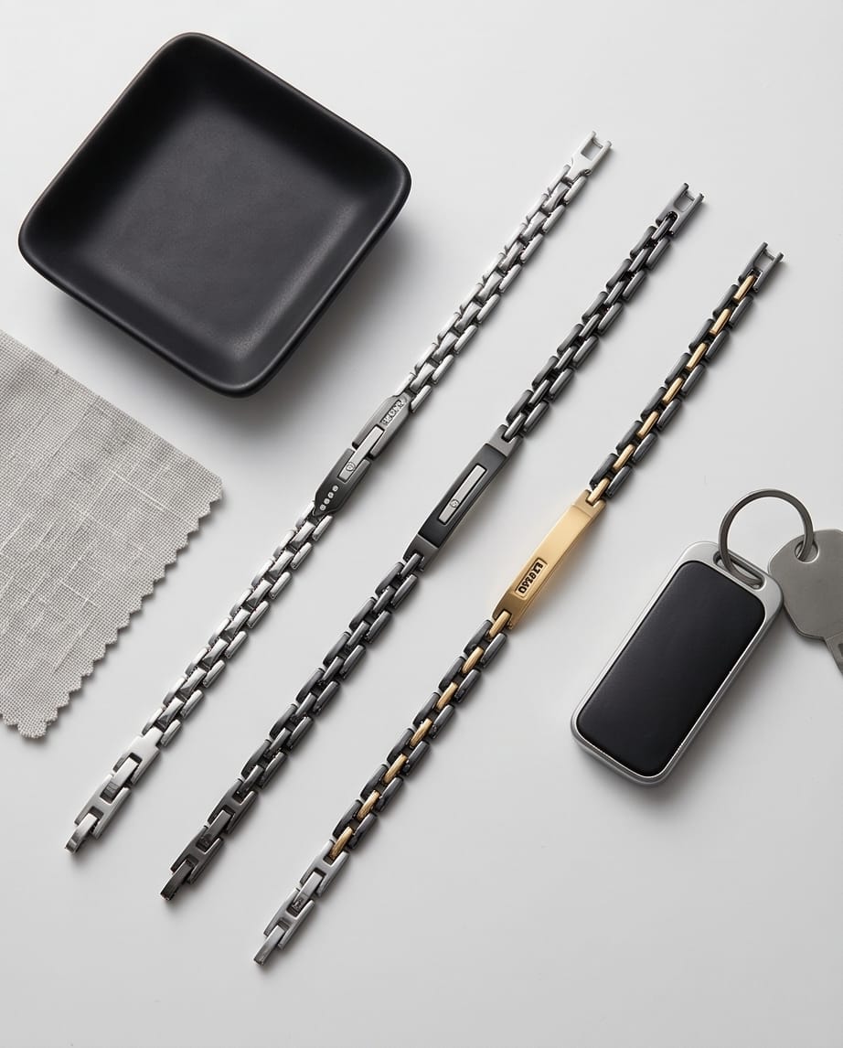 Uomo bracciale acciaio