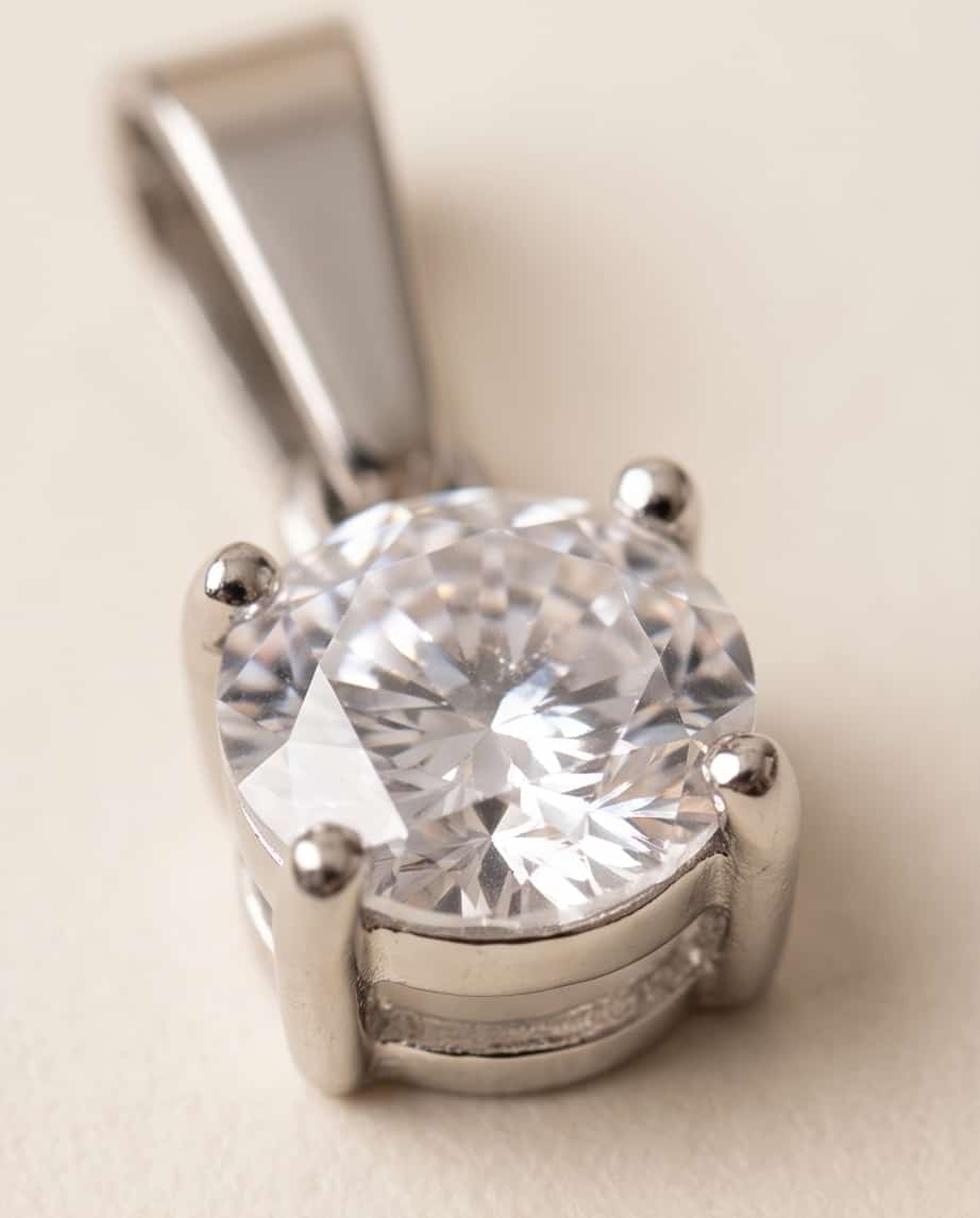 Argento 925 ciondolo punto luce