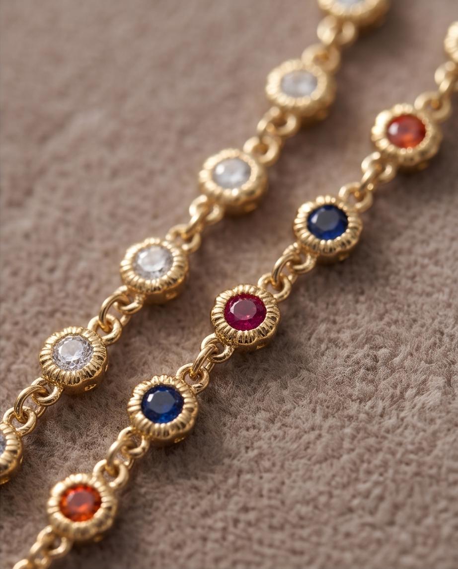 Collana regolabile acciaio fiori strass