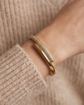 Bracciale rigido acciaio zirconi