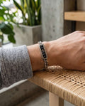 Uomo bracciale acciaio