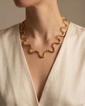Collana regolabile acciaio onde