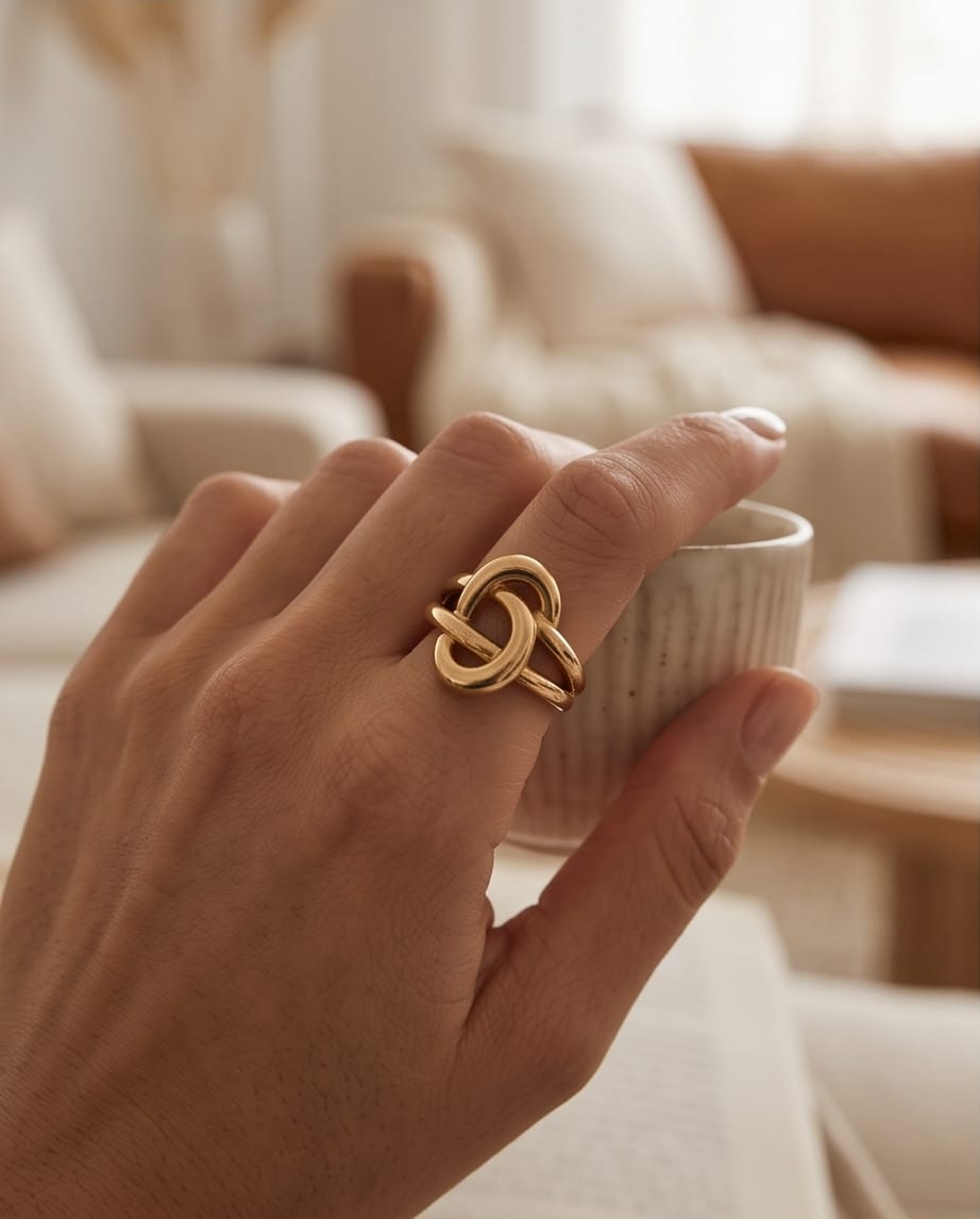 Anello acciaio nodo