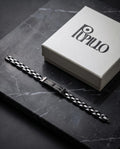 Uomo bracciale acciaio ceramica ancora