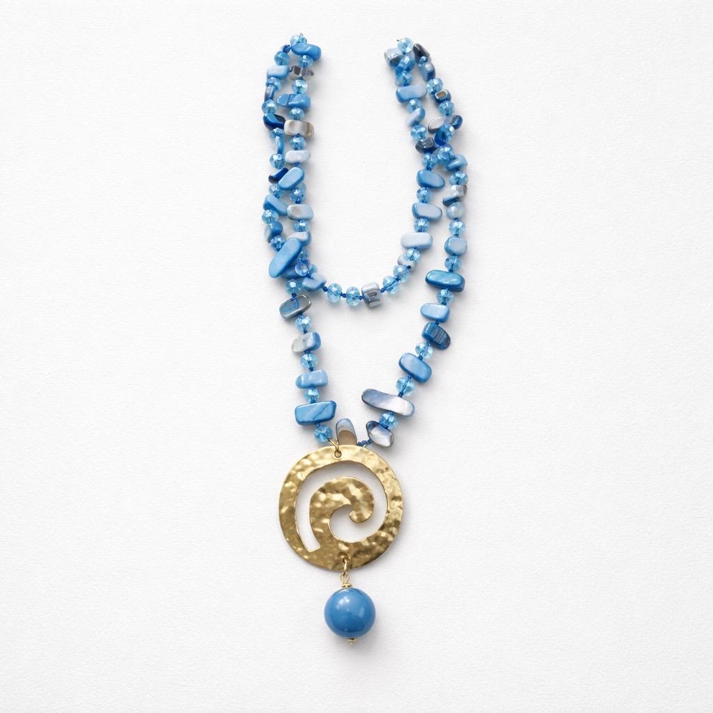 Collana regolabile madreperla girella made in italy