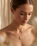 Collana regolabile acciaio sole strass