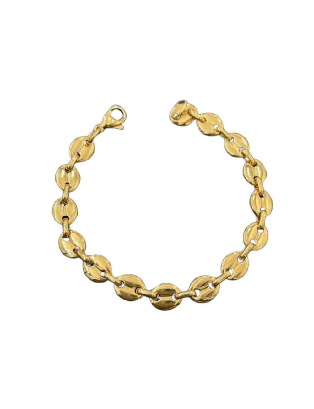 Bracciale acciaio catena acciaio