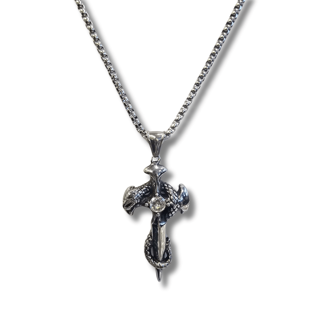 Uomo collana regolabile croce