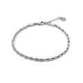 bracciale  acciaio torchon 4mm