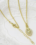 Collana acciaio cuore sacro