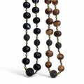 Collana acciaio palle resina