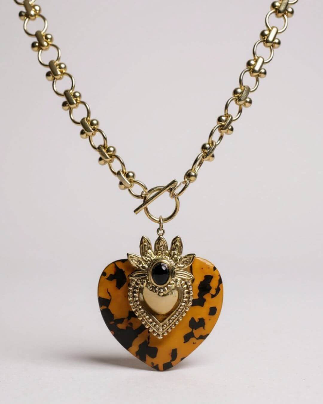 Collana acciaio cuore