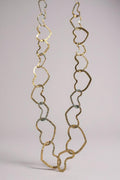 Collana lunga acciaio cuori 80cm