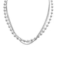 Collana regolabile acciaio triplo filo