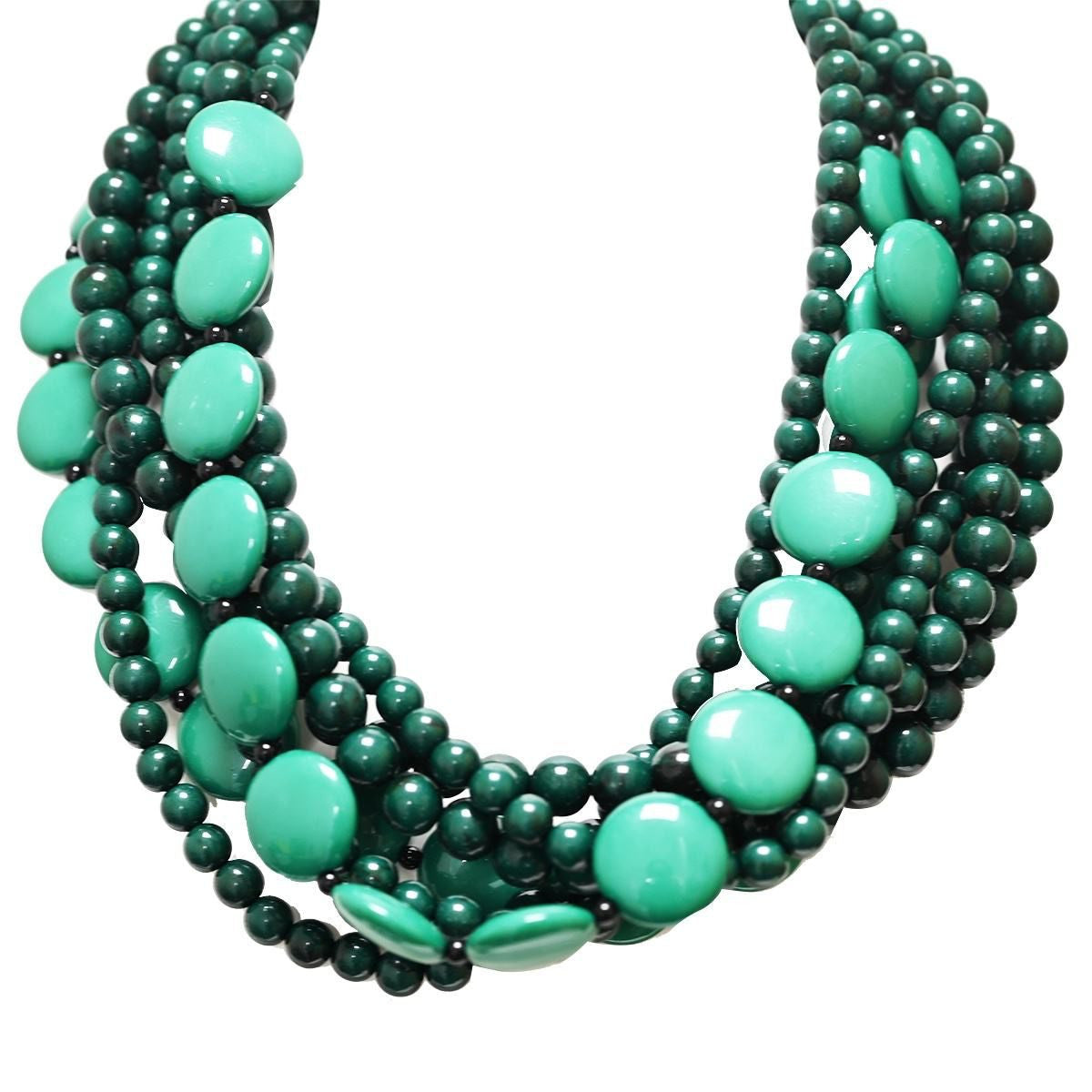 Collana perle plastica