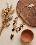 Collana regolabile acciaio corno