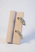 Anello acciaio triplo zircone