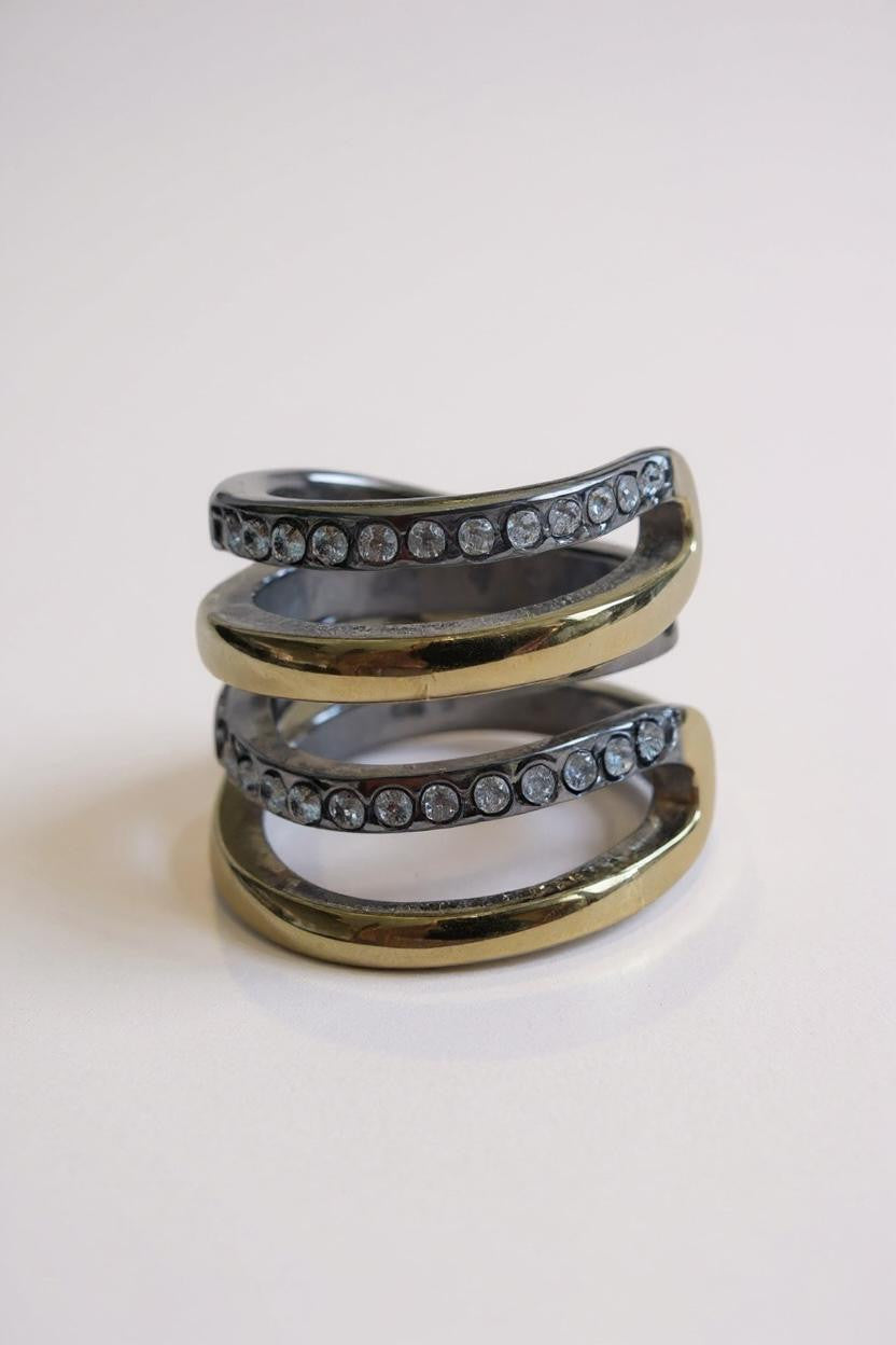 Ear Cuff acciaio 4 fili