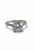 Anello acciaio zircone