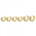 Orecchini set 3 paia acciaio