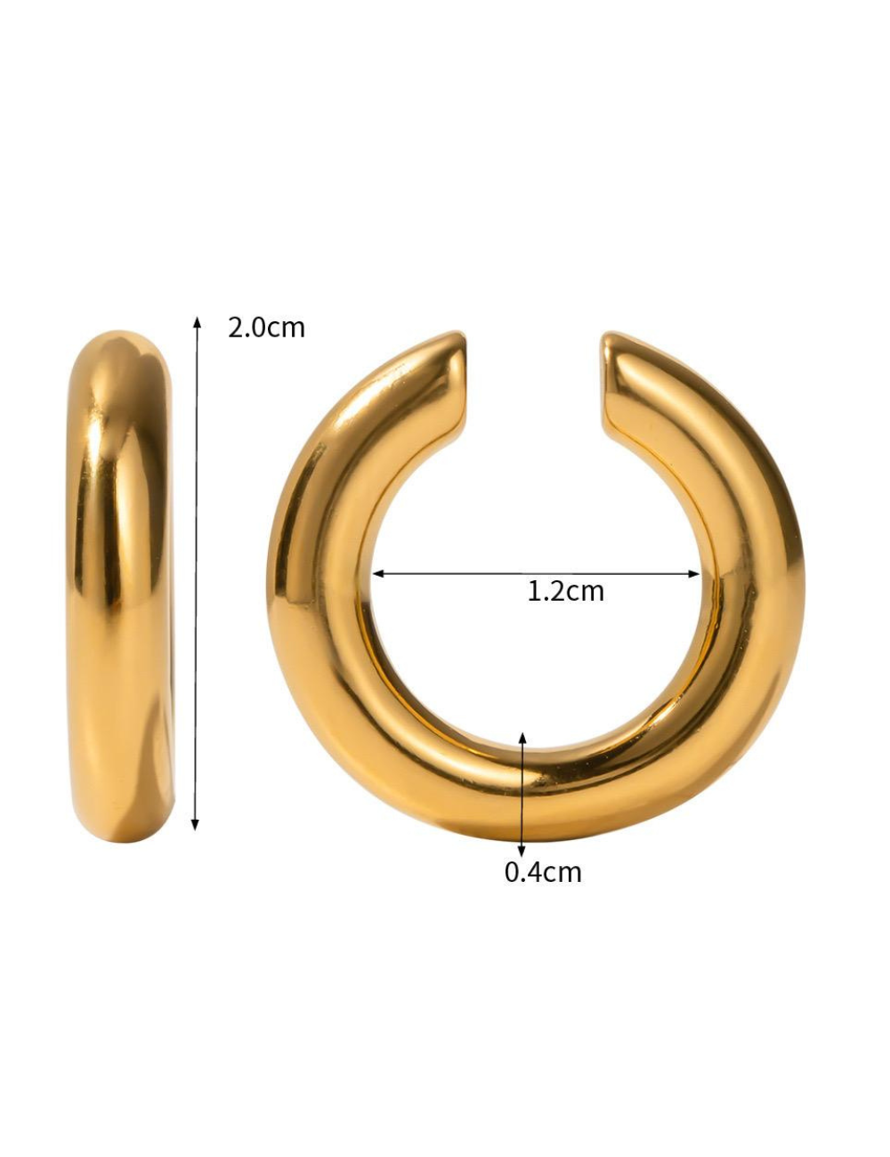 Ear Cuff acciaio