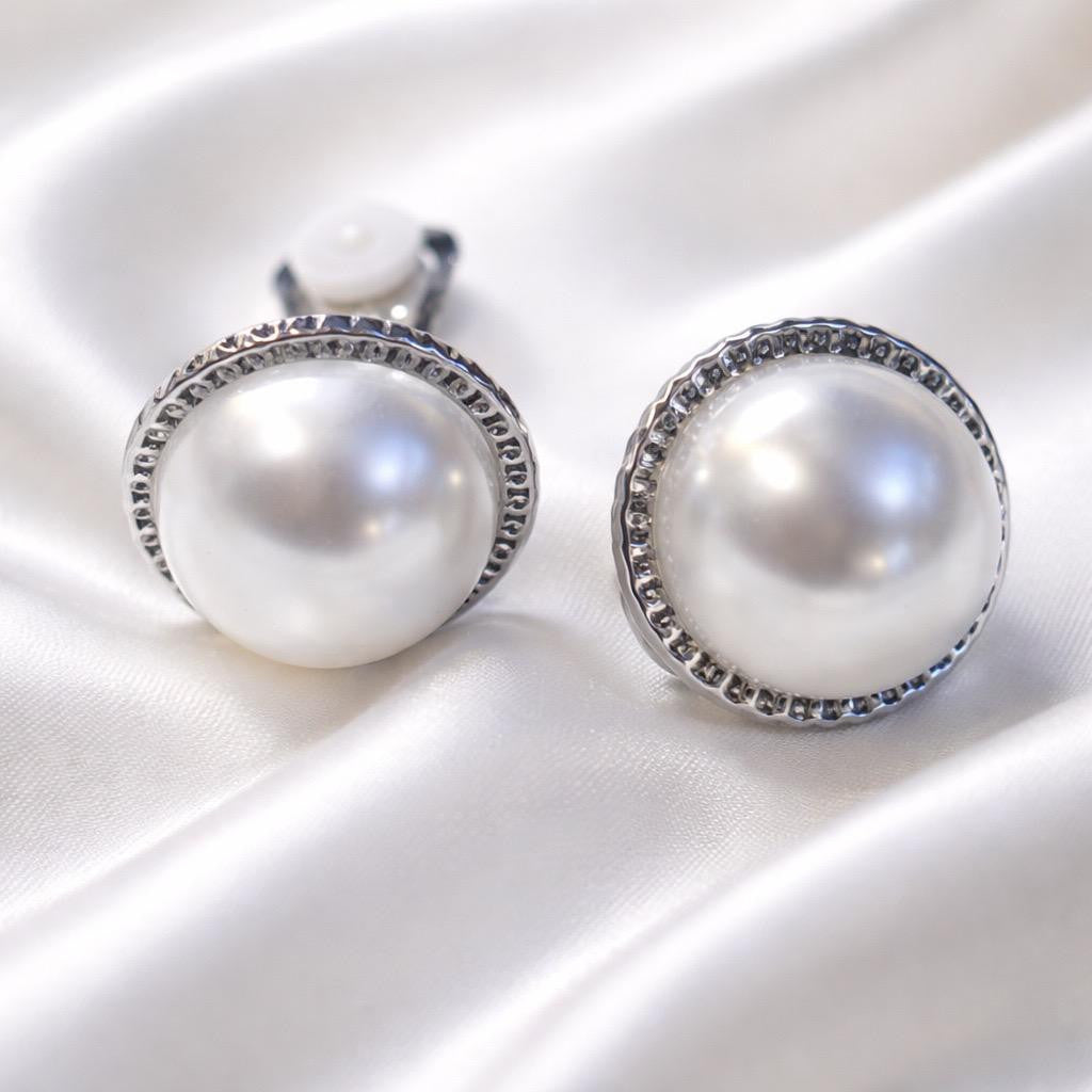 Orecchini clip perla