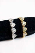 Anello acciaio cuori