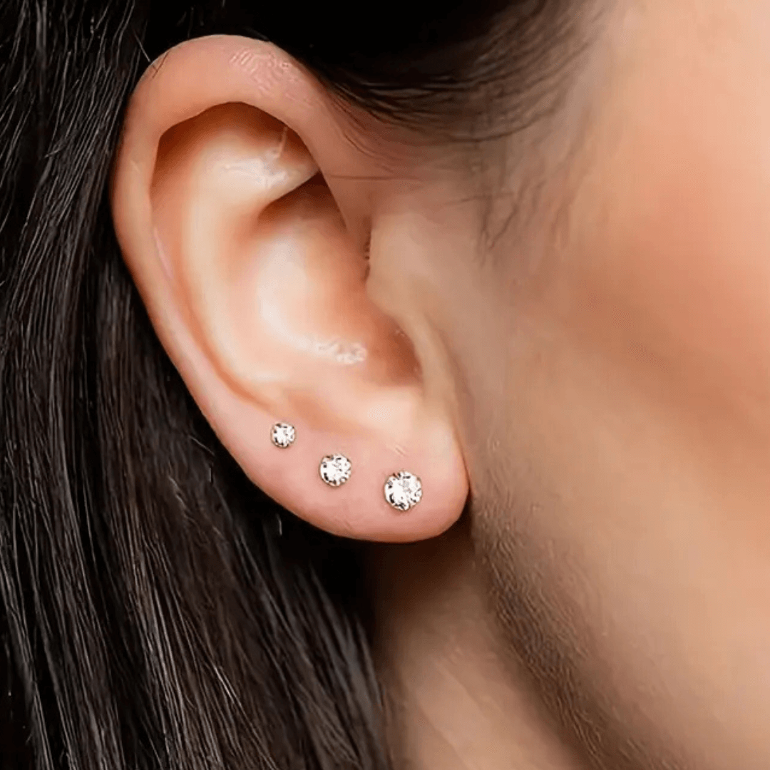 Orecchini Set 3 paia acciaio