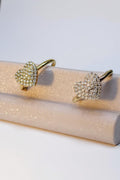 Anello acciaio cuore strass