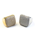 Anello acciaio strass
